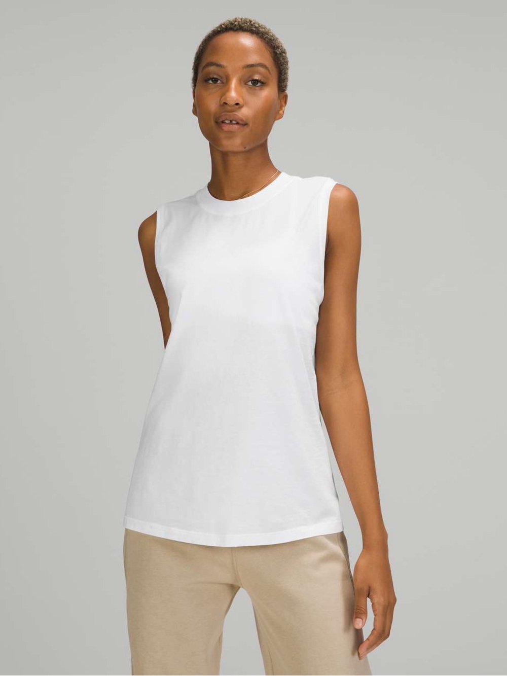 Lululemon All Yours Tank Top White Size 10